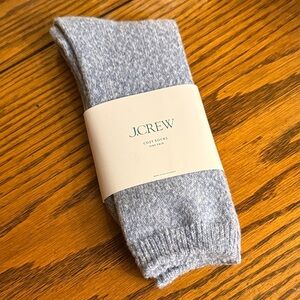 J. Crew Cozy Heathered Blue Gray Womens One Size Socks